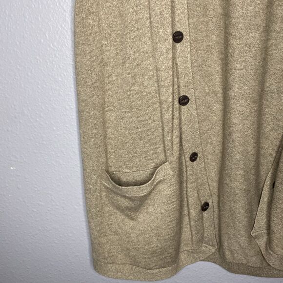 NWT New Next Apparel & Garments Taupe Sleeveless Button Up Vest Size Large - Picture 8 of 10